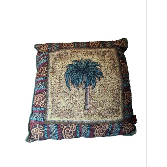 Throw Pillow Palm Tree Tropical The Rug Barn - Picture 1 of 6